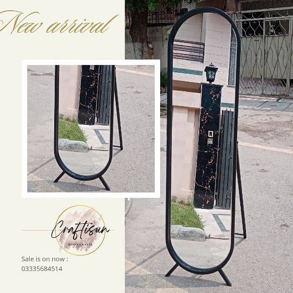 Full length Arch Mirror with stand 2