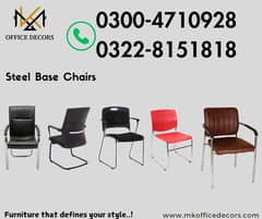 Visitor chairs| steel chairs| office chairs| waiting area chairs