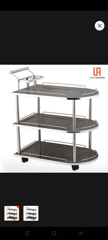 Food serving table or tea trolly for home ,cafe,Hotel and markets 2