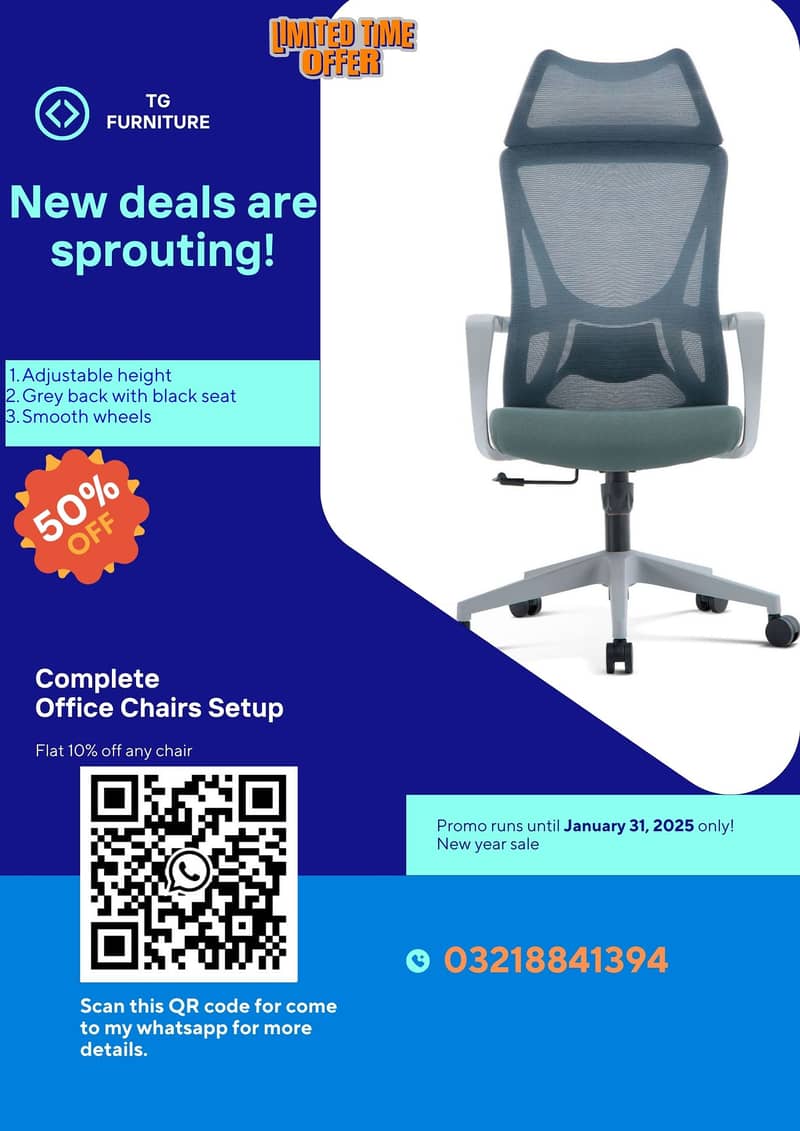 Office Chair, Study Chair, Gaming Chair, High Back Chair, Chairs 0