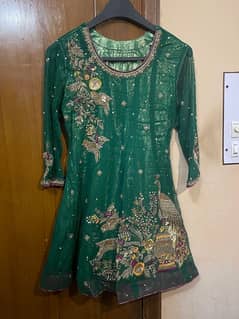 Mehndi dress Green Pink & Mustard color