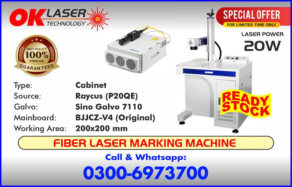 Fiber laser Marking Machine 20W / Marking machine for sale 0