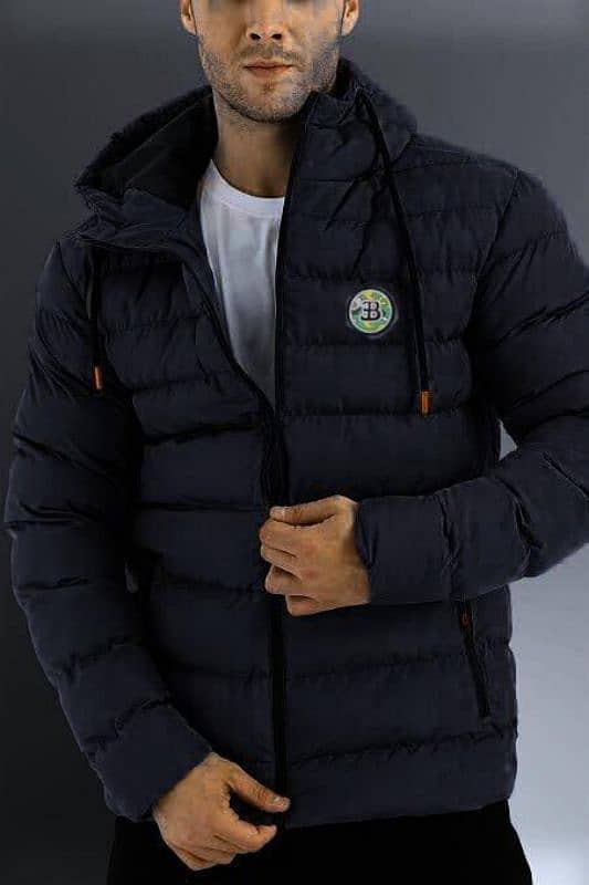 Men's stylish puffer jacket with polyester comfort free home delivery 2