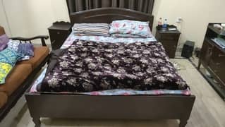 Wooden bed set