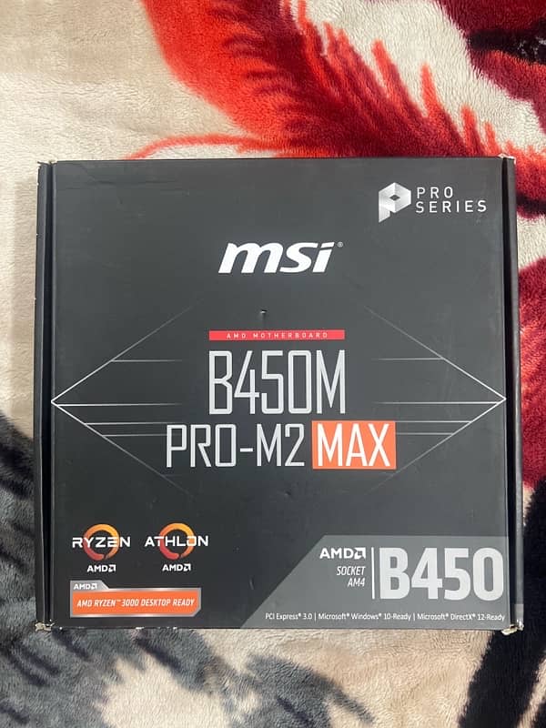 ryzen 5 3600 + b450m Pro M2 Max mobo + 32gb ddr4 ram 1