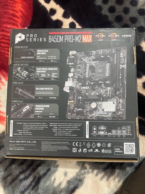 ryzen 5 3600 + b450m Pro M2 Max mobo + 32gb ddr4 ram 8