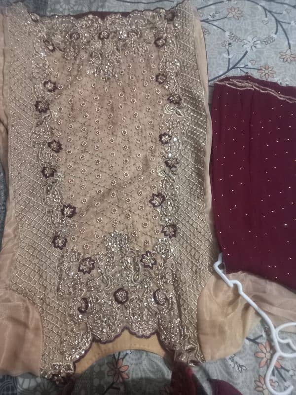 ready to wear dress with embroidered dopatta 6