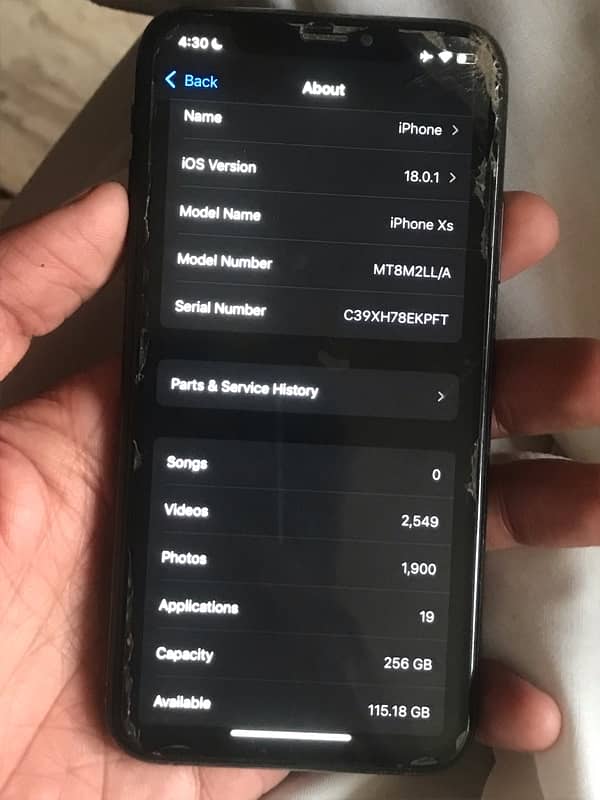 iphone Xs 256GB non pta Factory 9