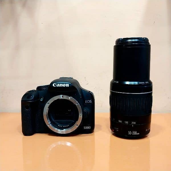 Canon 500D DSLR Camera with Canon 55-200 mm zooming lens 2