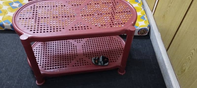 double tray plastic table 0