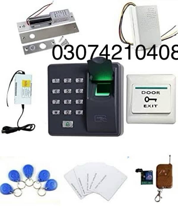 Fingerprint Security door lock system Zkteco Electric magnetic system 0