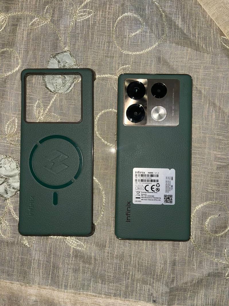 Infinix Note 40 Pro 256GB Built-in, 12GB RAM, UFS 2.2 Vintage Green 0