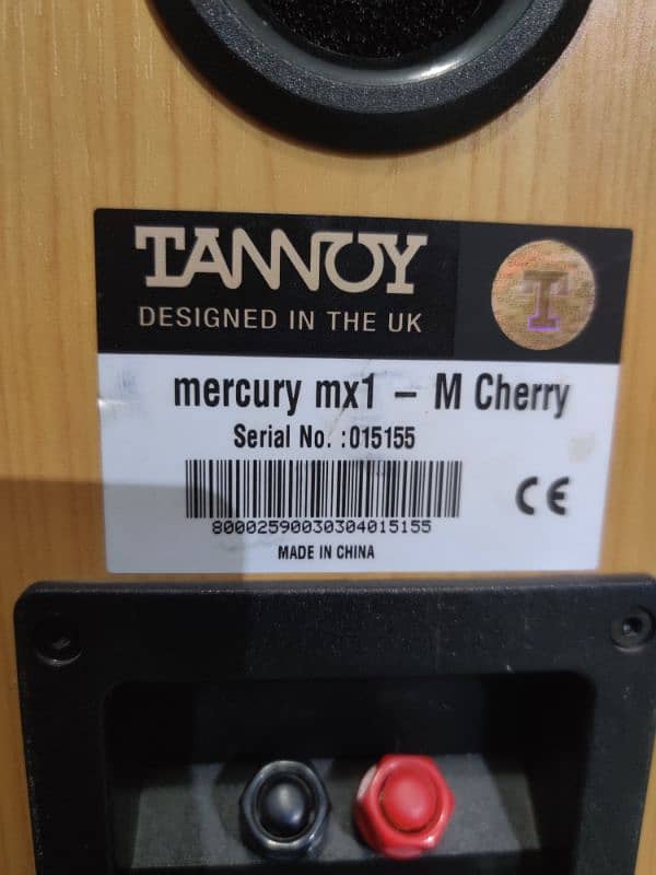 TANNOY BOOKSHELF SPEAKERS MERCURY MX1- M CHERRY. 1