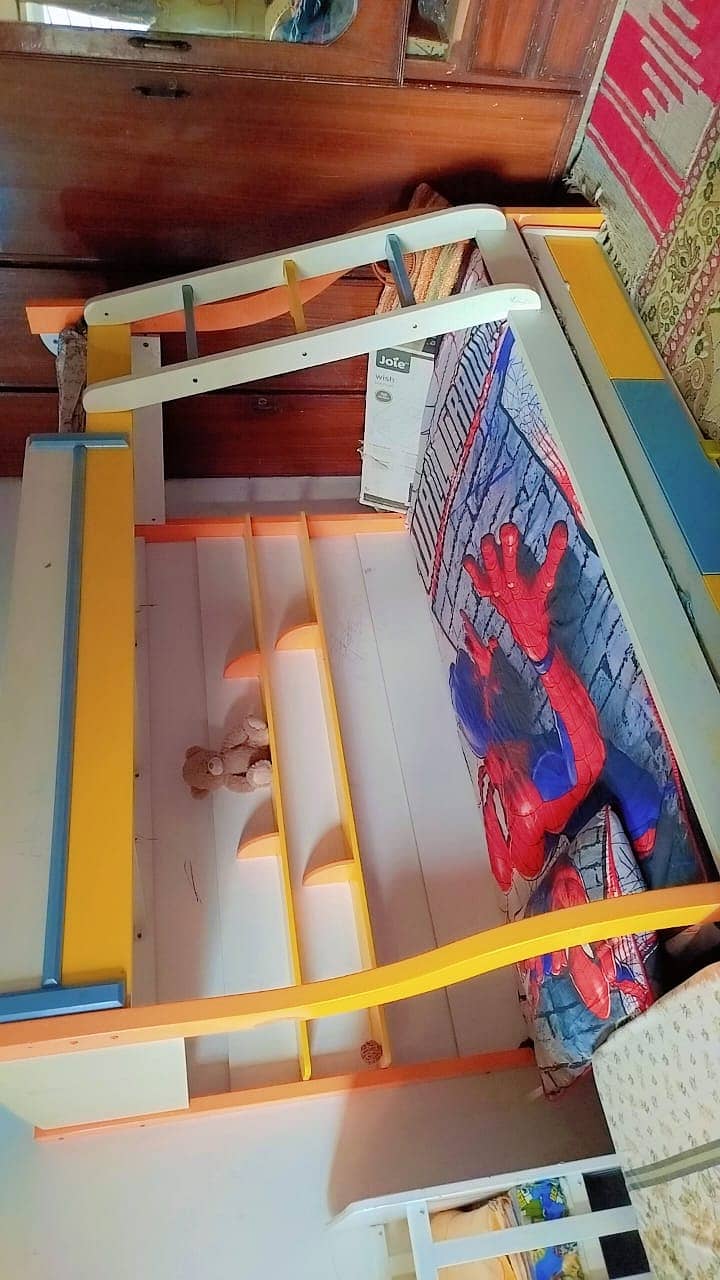 double bed | bunk bed | bed with matresses | triple bed 5