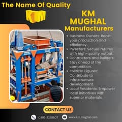 Automatic concrete paver and block making machines in pakistan