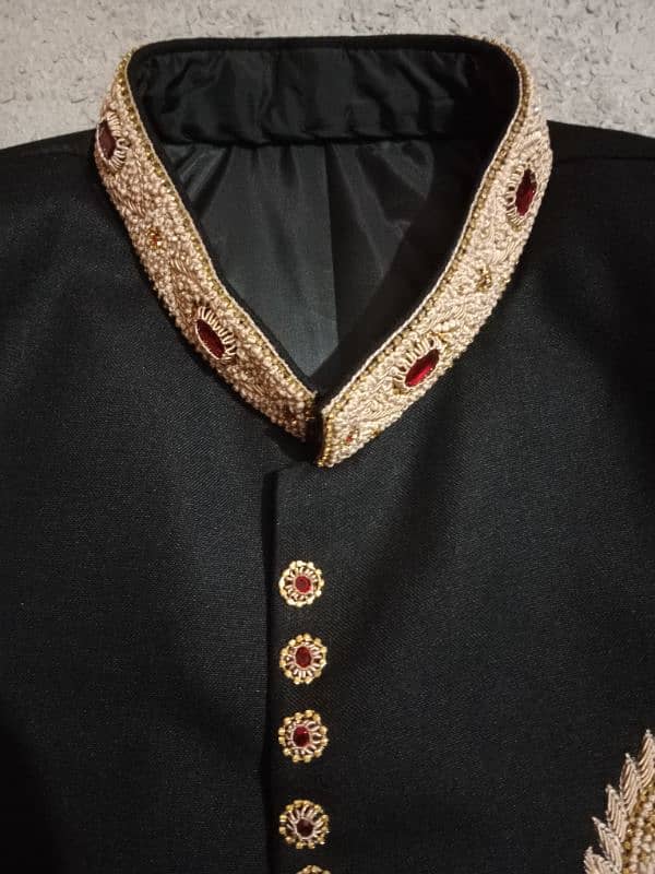 sherwani,black,groom 5