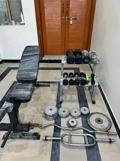 Adjustable bench dumbbells rod