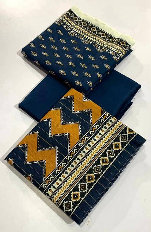 Bin Saeed  Original 3pc Printed Khaddar Clothes 12