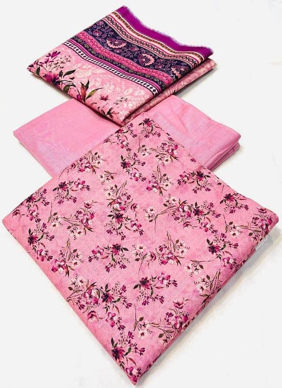 Bin Saeed  Original 3pc Printed Khaddar Clothes 15