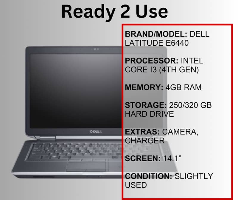 Dell Latitude E6440 Core i3 4th Generation 0