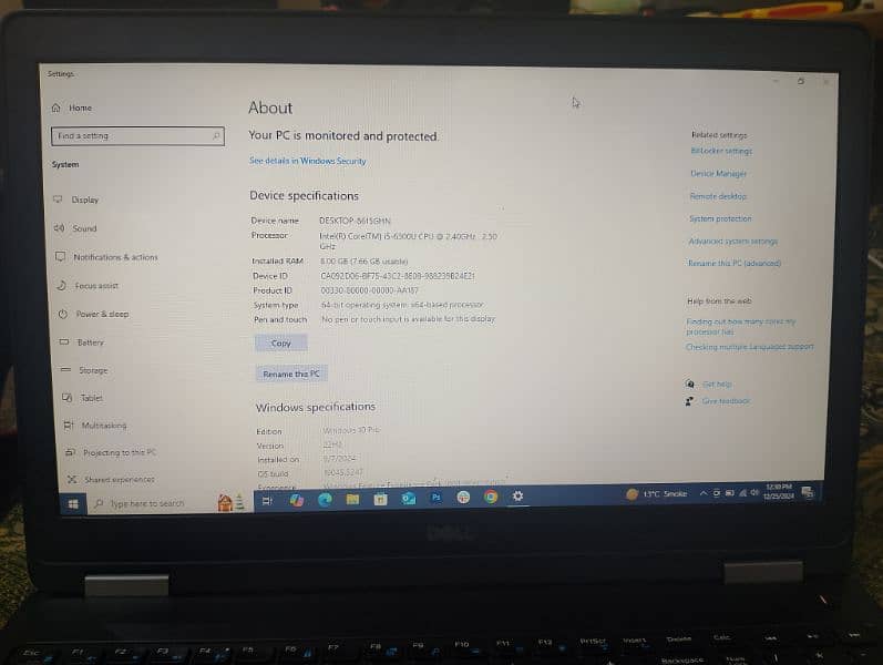 HP LAPTOP 8gb RAM with 2.5 processor 4