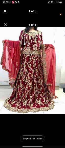 Red bridal lehnga 0