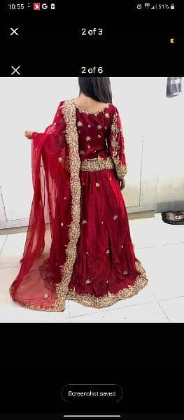 Red bridal lehnga 1