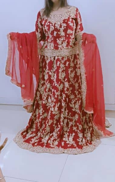 Red bridal lehnga 2