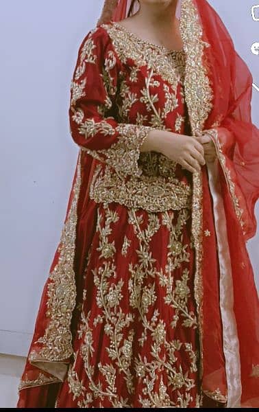 Red bridal lehnga 3