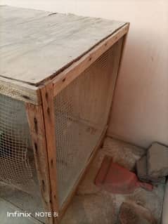 Hard wood Hen cage feasible for 4pairs