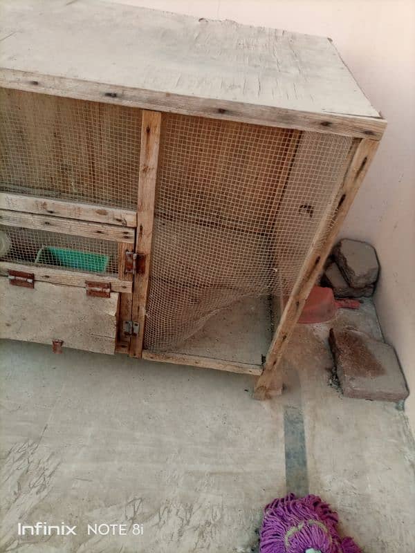 Hard wood Hen cage feasible for 4pairs 2