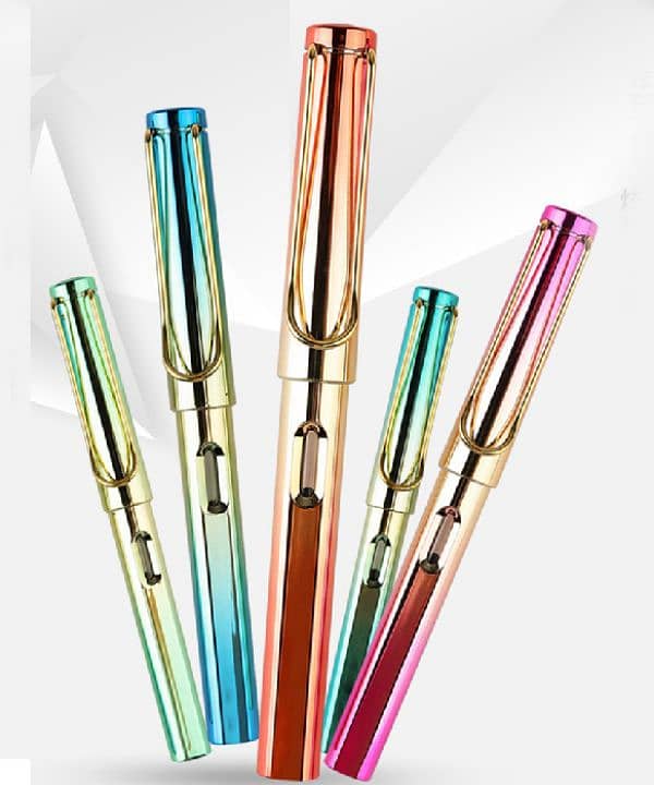 rainbow shining pen for school office . stationery ,fountain,ink. pen 0