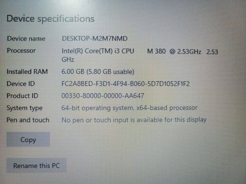 HP probook 4520s Core i3 15.8 large Display 5