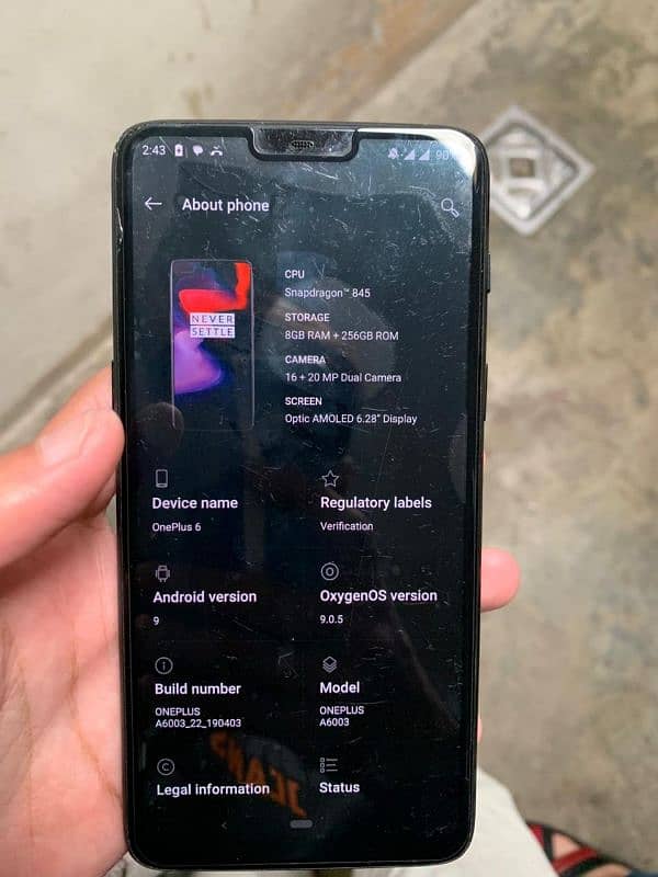 OnePlus 6 Pta approved (8/256) 4