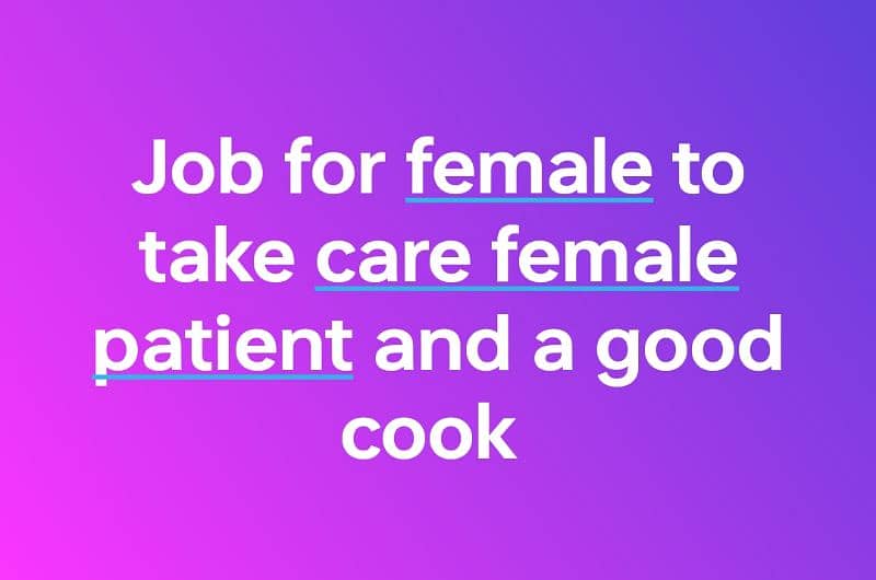 job for female 0