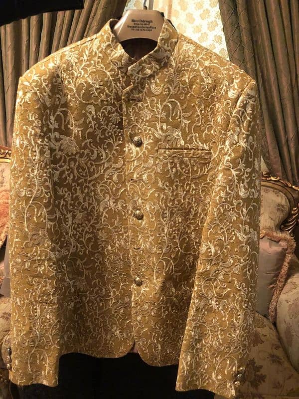 Groom Sherwani and Mehndi Dress 7