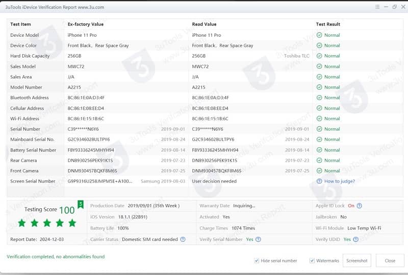 Iphone 11 pro pta approved 90% battery health 1