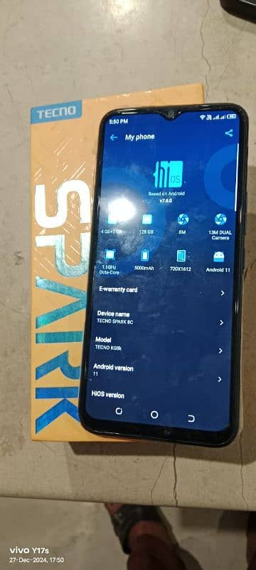 Tecno spark 8c 6GB 128GB doul sim 4G LTE with box exchange possible 7