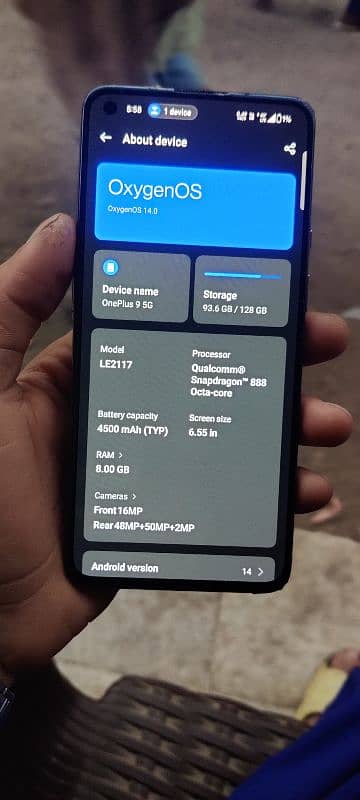 oneplus 9 10 by 10 condition all ok display finger 2