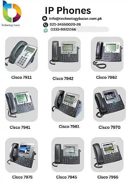 IP Phones & IP Pbx Cisco | Polycom | Alcatel |  Grandstream | Avaya 5