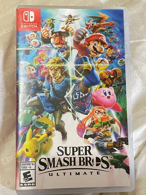 super smash bros ultimate and Mario cart deluxe Nintendo game cards 3