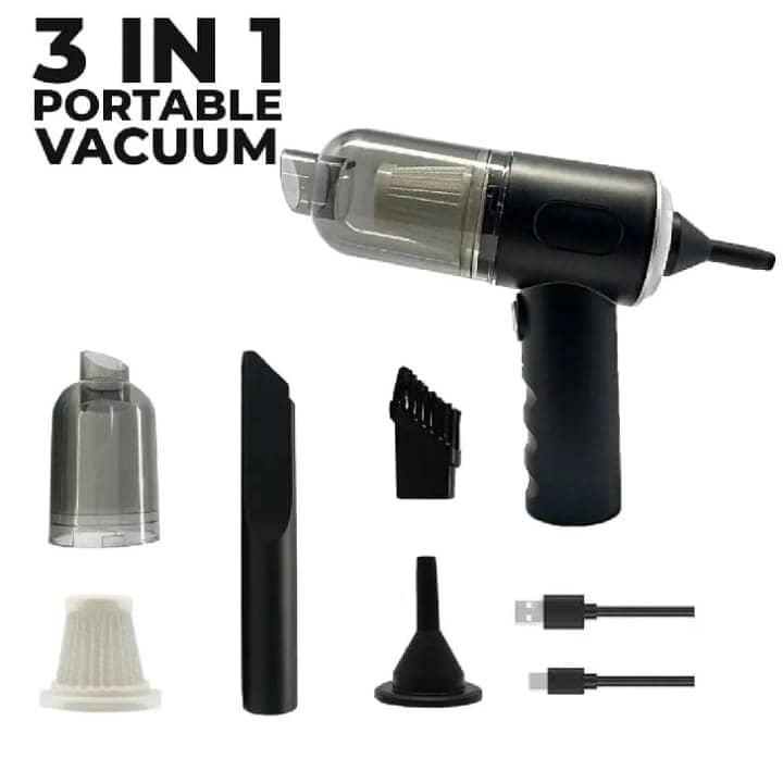 NEW MODEL 3 IN 1 Car Vacuum Cleaner Balayeuse portative (Model AS-228) 5