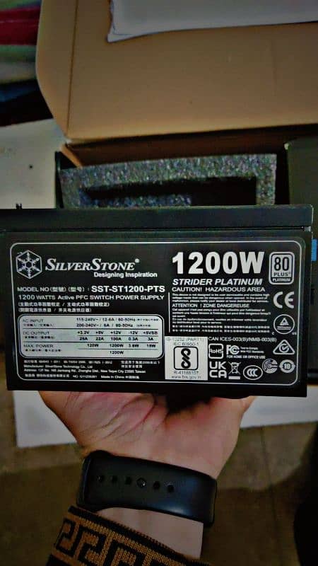 silver stone 1200 watt platinum full modular power supply 2