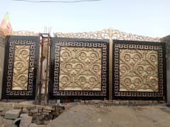 Steel Gate design - Modern villa wrought iron -Double door gate design