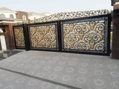 Steel Gate design - Modern villa wrought iron -Double door gate design