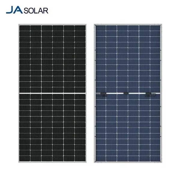 Ja solar panels 605 watts A+grade Bificial double glass 1