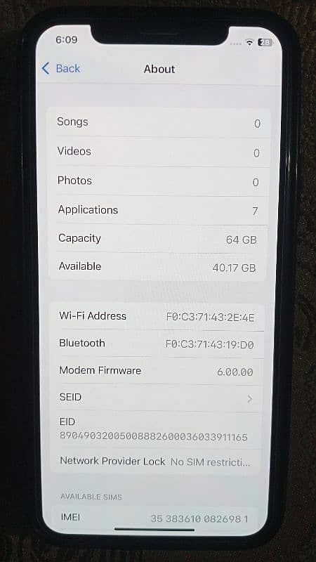 I phone 11 pro 64 GB water pack factory unlock 5