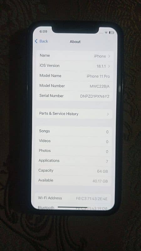 I phone 11 pro 64 GB water pack factory unlock 6