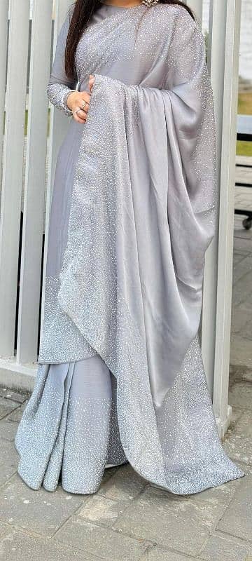 saree in silver 5