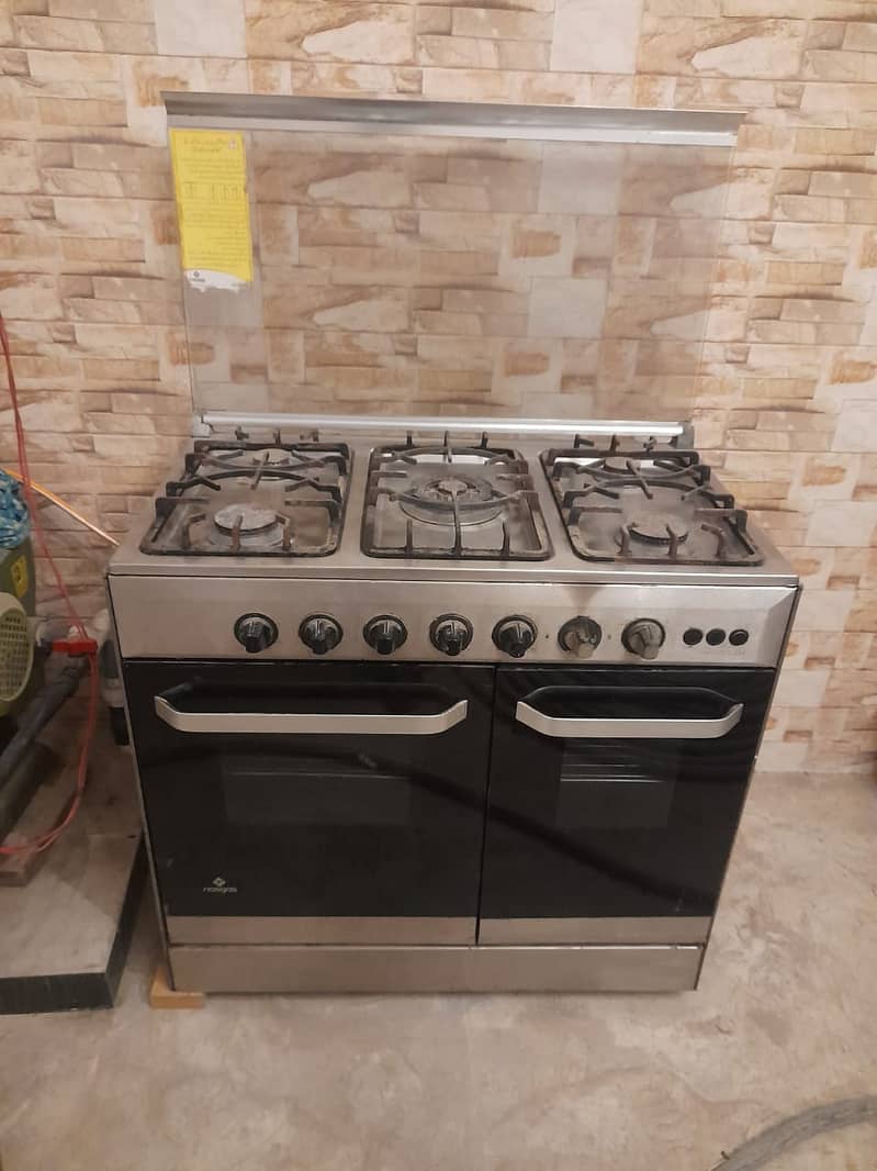 5 in 1 cooking range double door oven. 3